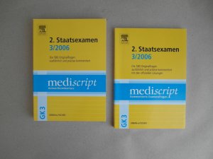 Mediscript 2. Staatsexamen 3/2006 GK3 (2 Bände) - 580 Examensfragen mit den offiziellen Lösungen