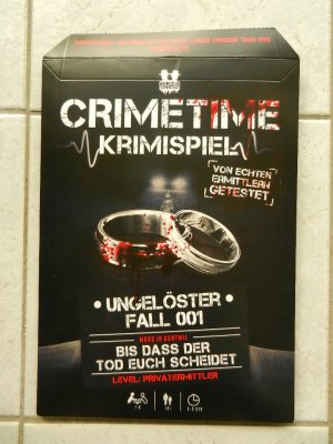 gebrauchtes Spiel – Bis dass der Tod euch scheidet *** Krimispiel Crimetime *** Mord in Guntwill - Level: Privatermittler .... Ermittlungsspiel für 1-6 Personen ab 16 Jahren