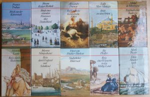 10 Bände: Bibliothek klassischer Reiseberichte (Leinen / Originalumschläge): Laube: Reise durch das Biedermeier / Twain: Dem Äquator nach / Pfeiffer: […]