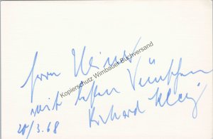 Original Autogramm Richard Kley /// Autograph signiert signed signee