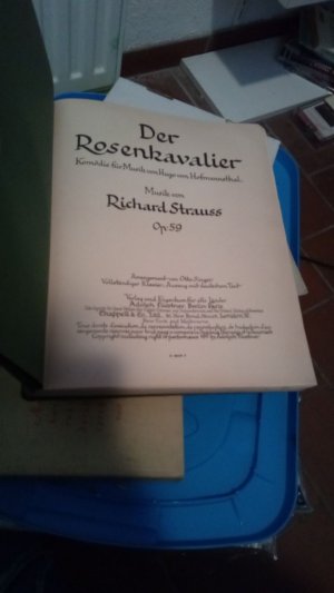 Der Rosenkavalier. Komödie für Musik von Hugo von Hofmannsthal. Musik von Richard Strauss. Op. 59. Arrangement von Otto Singer. Vollständiger Klavier- […]