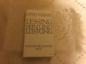 antiquarisches Buch – Otto Mann – Lessing. Sein und Leistung. Zweite Auflage.