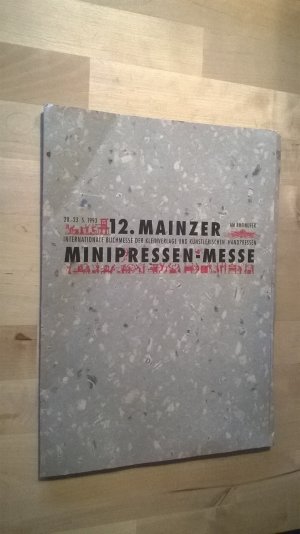 gebrauchtes Buch – 12. Mainzer Minipressen-Messe - 20 – 12. Mainzer Minipressen-Messe - 20.-23.5.1993 - 3 Telefonkarten von Janosch - Quaak Edition 1 -  O 519 A.93 - O 519 B.93 - O 519 C.93 - Auflage jeweils 2000 Stück