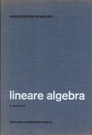 antiquarisches Buch – Kowalsky, Dr – Lineare Algebra