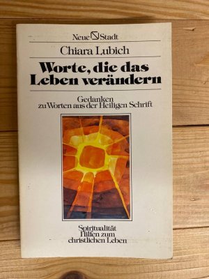 gebrauchtes Buch – Chiara Lubich – Worte, die das Leben verändern