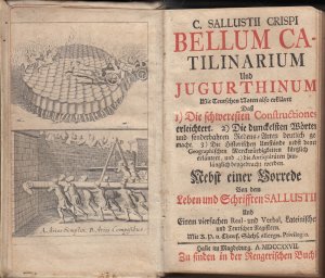 Bellum Catilinarium und Jugurthinum Mit teutschen Noten also erkläret daß 1. die scheresten Constructiones erleichtert. 2. Die dunckelsten Wörter und […]