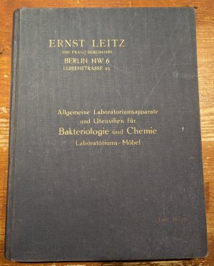 Allgemeine Laboratoriumsapparate und Utensilien für Bakteriologie und Chemie. Liste 28/29.