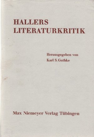 Hallers Literaturkritik