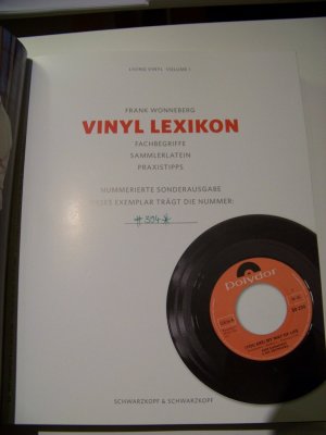 Vinyl Lexikon +++ Nummerierte Sonderausgabe Limitiert +++ Frank Wonneberg TOP!!!