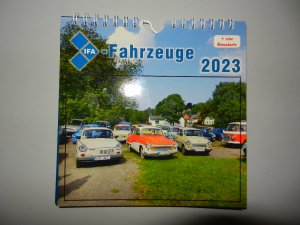 gebrauchtes Buch – Thomas Böttger – Kalender IFA-Fahrzeuge 2023 mit Bonuskarte (unbenutzt) - Postkarten