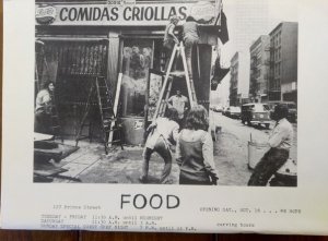 Gordon Matta-Clark, Food