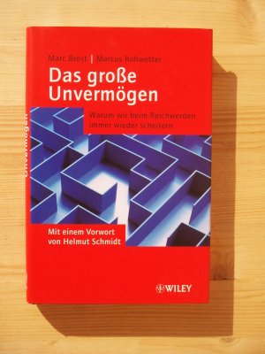 gebrauchtes Buch – Brost, Marc; Rohwetter – Das grosse Unvermögen - Warum wir beim Reichwerden immer wieder scheitern