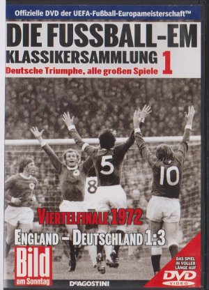 gebrauchter Film – Die Fussball-EM Klassikersammlung Teil 1 Viertelfinale 1972 England - Deutschland inclusive Begleitheft