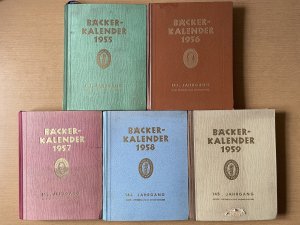 Bäcker-Kalender. (5 Bände: 1955-1959)