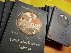 Volkskunst und Volkskunde. Monatsschrift. Jahrgänge 1-19. 1903-1921. *** 18 Bände ***