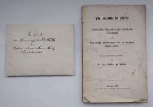 Taufrede von Herr Professor De Wette für Sophia Anna Maria Heitz. Autograph