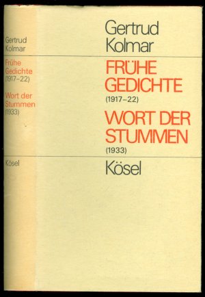 gebrauchtes Buch – Gertrud Kolmar  – Frühe Gedichte (1917-1922) - Wort der Stummen (1933)