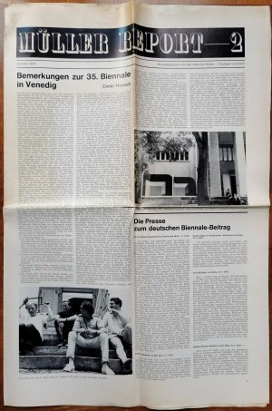 antiquarisches Buch – Galerien Müller  – Müller Report 2. Oktober 1970