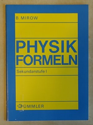 Physik-Formeln - Sekundarstufe I