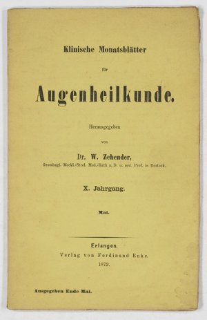 Ein neuer Apparat zur Messung des Gesichtsfeldes (pp.151-158, 1 Tafel).