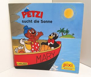 gebrauchtes Buch – Petzi sucht die Sonne. Pixi-Buch Nr. 1612. Pixi-Serie 108. Mini-Buch. WWS Pixi Jubiläums-Display