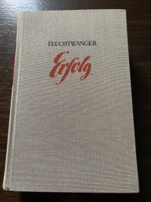 antiquarisches Buch – Lion Feuchtwanger – Erfolg - Der Wartesaal Band 1