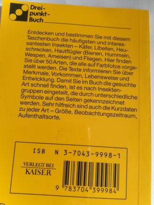 gebrauchtes Buch – Dreipunktbuch Insekten, Käfer, Libellen und andere