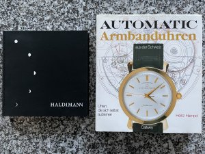 3 Bände): Haldimann Horology. Automatic Armbanduhren aus der Schweiz. - Uhren, die sich selbst aufziehen. Taschenuhren. - Von der Halsuhr zum Tourbillon […]