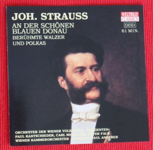 gebrauchter Tonträger – Orchester der Wiener Volksoper – Johann Strauß (Sohn) ~ An der schönen blauen Donau ~ Berühmte Walzer und Polkas