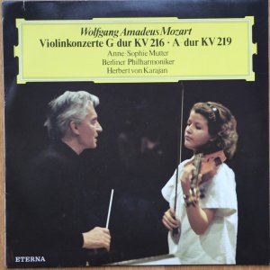 gebrauchter Tonträger – Berliner Philharmoniker Anne-Sophie Mutter – Wolfgang Amadeus Mozart: Violinkonzert Nr. 3 G-dur KV 216 und Nr. 5 A-dur KV 219