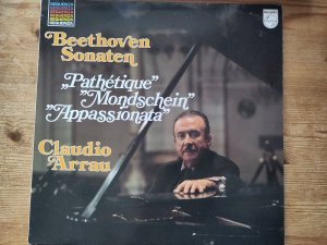 gebrauchter Tonträger – Beethoven – Sonaten: Nr. 08 Pathétique / Nr. 14 Mondscheinsonate Nr. 23 Appassionata (Claudio Arrau)