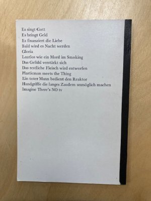 gebrauchtes Buch – Wolf Wondratschek – Chuck's Zimmer. Gedichte / Lieder