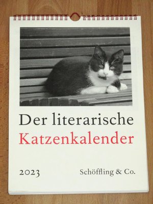 gebrauchtes Buch – Julia Bachstein – Der literarische Katzenkalender 2023