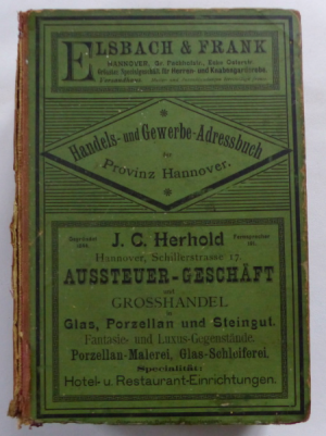 Handels- und Gewerbe-Adressbuch der Provinz Hannover / 1894-1896