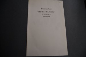 Den Lehrlingen. Mit einer Grafik von Rolf Sauerwein. 6. Einblattdruck der Christian-Wagner-Gesellschaft e.V.