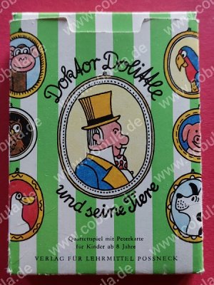 gebrauchtes Spiel – Hugh Lofting – DDR Quartettspiel Dr. Dolittle und seine Tiere (ab 8 Jahre) Vintage