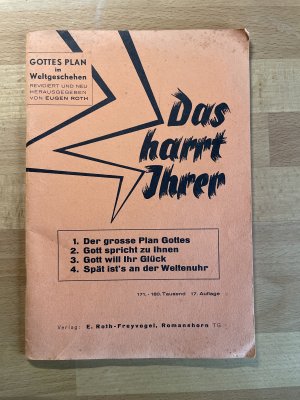 Das harrt Ihrer. Gottes Plan im Weltgeschehen