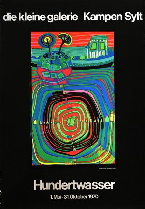 Hundertwasser. 1970. [Original-Ausstellungsplakat / original exhibition poster].