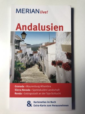 gebrauchtes Buch – Harald Klöcker – Andalusien - MERIAN live! - Mit Kartenatlas im Buch und Extra-Karte zum Herausnehmen