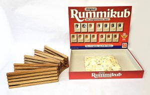 gebrauchtes Spiel – Rummikub mit Holzbänken