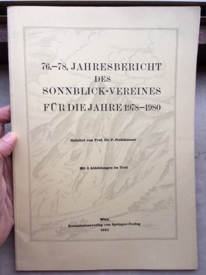 76.-78. Jahresbericht des Sonnblick-Vereines für die Jahre 1978-1980