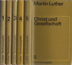 Martin Luther Taschenausgabe  - Auswahl in fünf Bänden