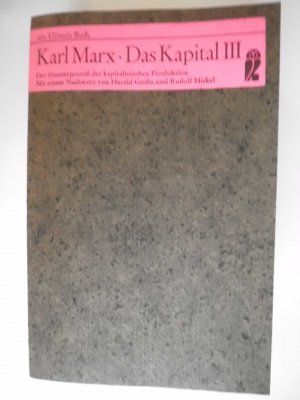 Das Kapital III. Der Gesamtprozeß der kapitalistischen Produktion