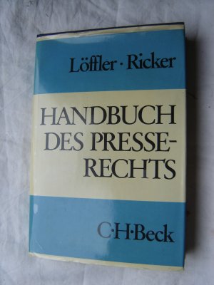 Handbuch des Presserechts