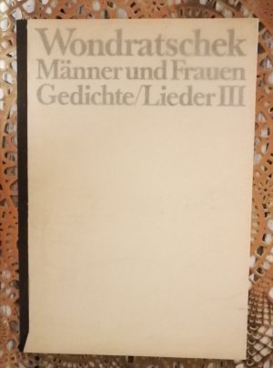 Männer & Frauen Gedichte/Lieder III