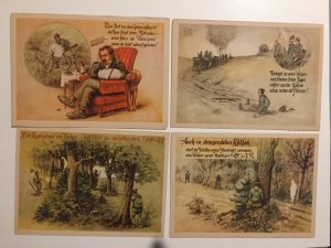 Postkartensammlung "Vermeidbare Jagdunfälle" in 28 Bildern von Heinz" Geilfus