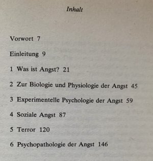 gebrauchtes Buch – Baeyer, Walter von und Wanda von Baeyer-Katte – Angst.