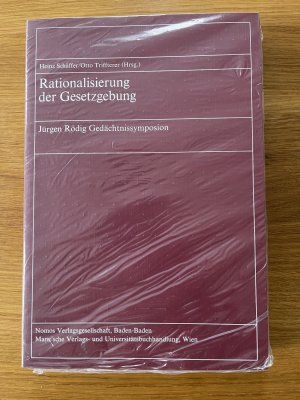 Rationalisierung der Gesetzgebung