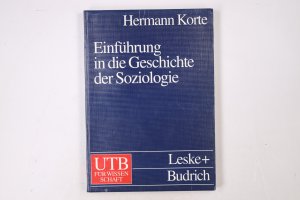 gebrauchtes Buch – Hermann Korte – EINFÜHRUNG IN DIE GESCHICHTE DER SOZIOLOGIE.