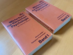 dtv Wörterbuch der Klinischen Psychologie 2 Bände